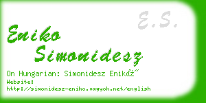 eniko simonidesz business card